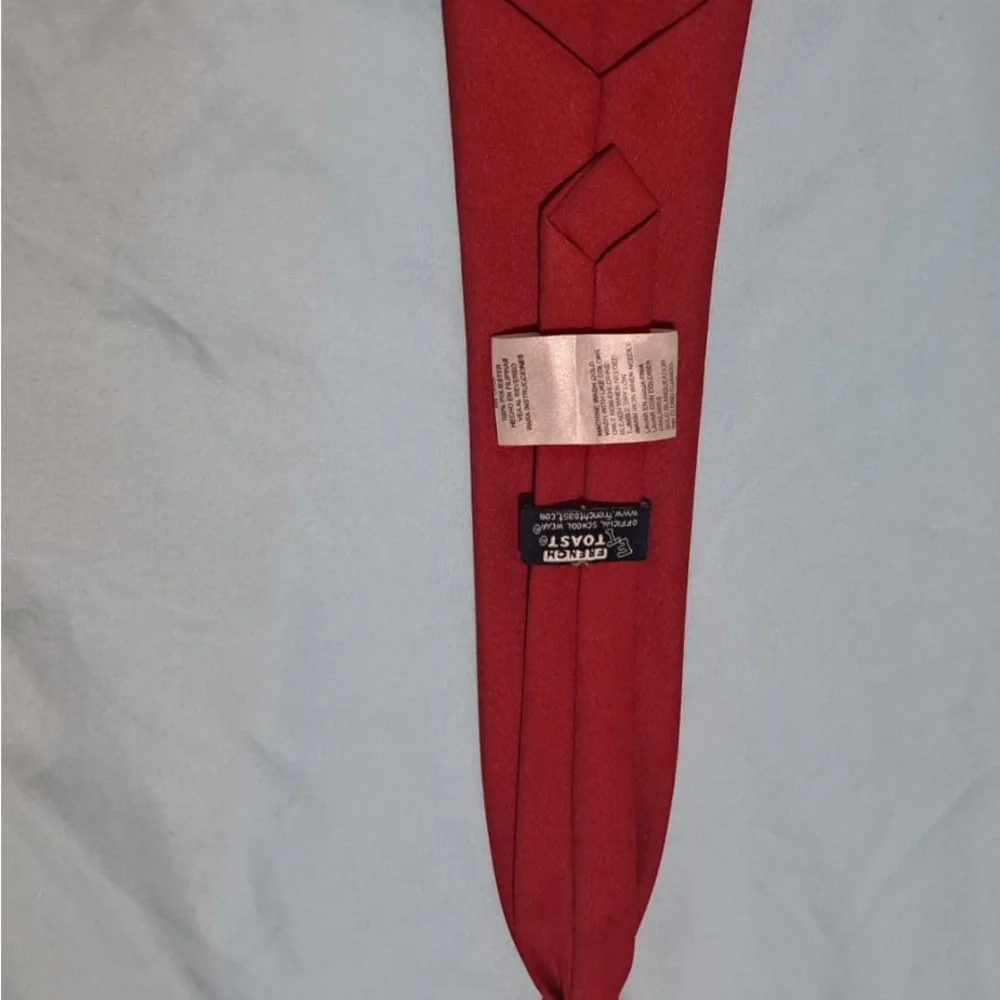 French Toast Boys’ Red Clip-On Tie – School / Formal